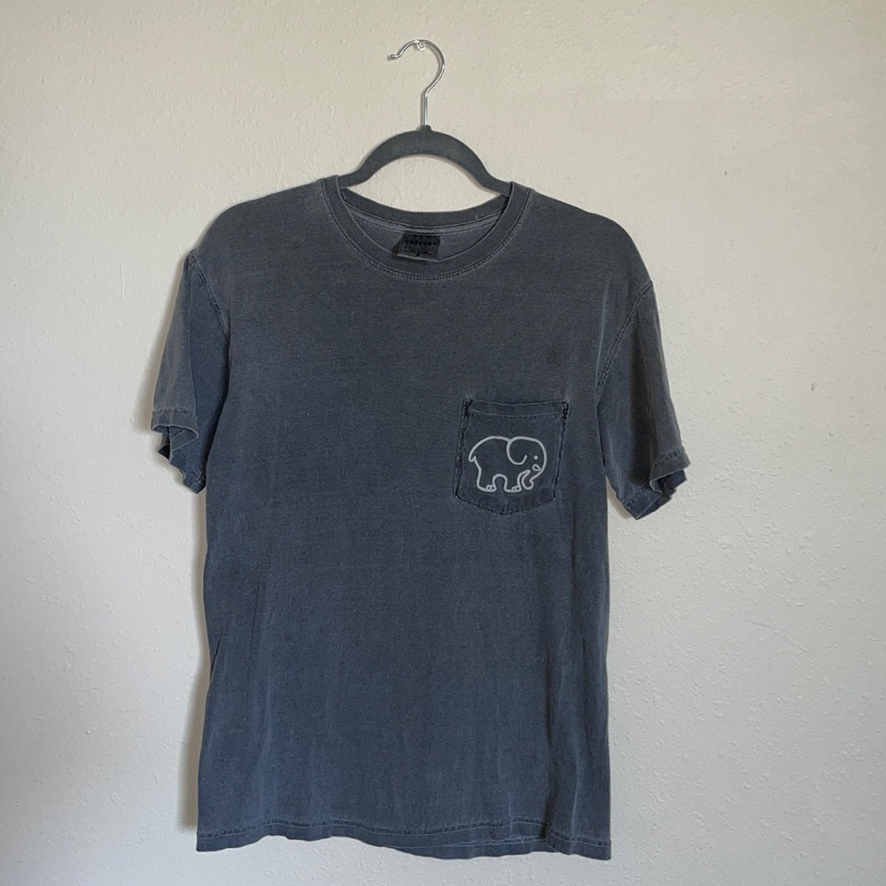 Gray elephant ivory Ella oversized tee